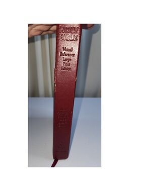 NASB Holy Bible Visual Reference Large Print Edition Burgundy Nelson Bibles